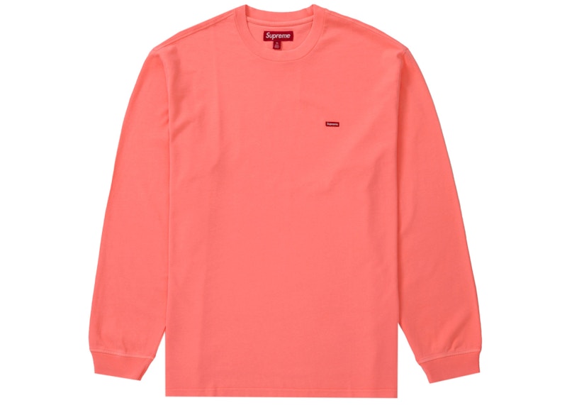 Supreme Small Box L/S Tee (SS24) Bright Orange Men's - SS24 - US