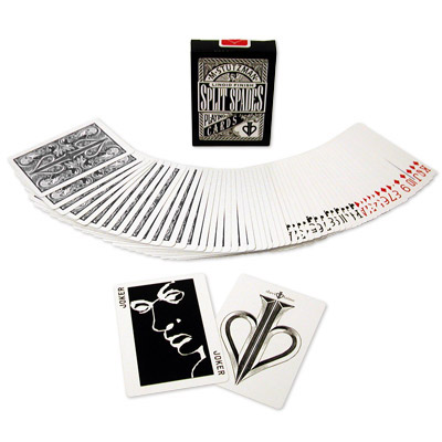 The David Blaine Split Spades Deck Black
