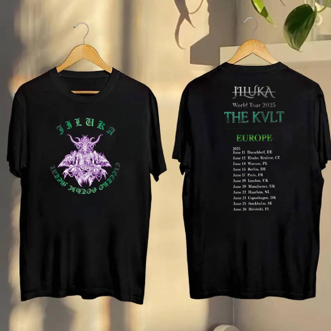 Jiluka World Tour 2025 The Kvlt T1 Europe T-shirt - Ricardo Seco Shop