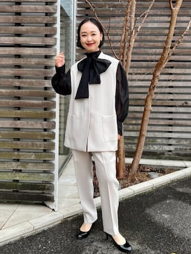 セレモニー・フォーマル】オーガンジー リボンブラウスを使った人気