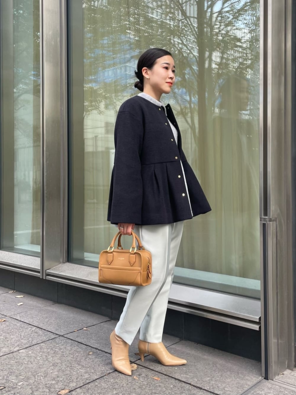 ペプラム ショート コートを使った人気ファッションコーディネート - WEAR