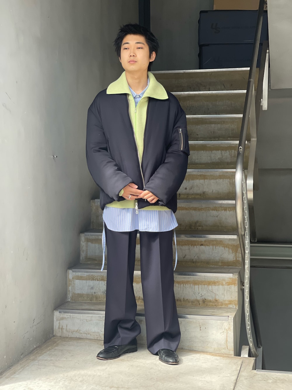 URU（ウル）の「URU/ウル/HALF ZIP KNIT（ニット/セーター）」 - WEAR