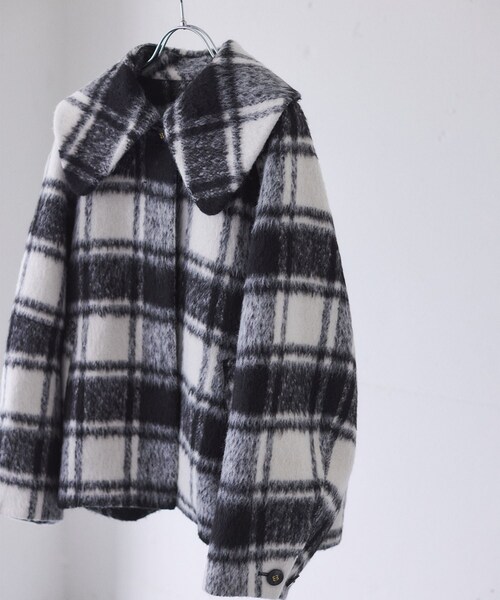 VIS（ビス）の「【アウター総選挙1位】ビッグカラーモモンガシャギー