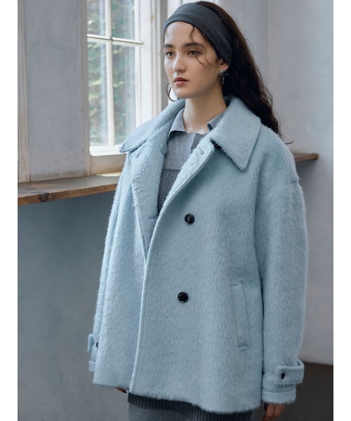 LAGUNAMOON（ラグナムーン）の「シャギーハーフコート（ステンカラー