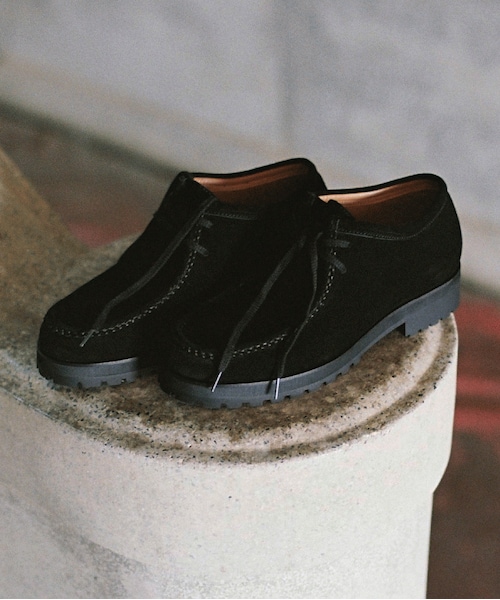 shiun（シウン）の「BLACK SUEDE MOCCASIN（モカシン/デッキシューズ