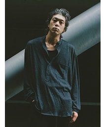 LIDNM（リドム）の「WOOL KNIT PO SHIRT（シャツ/ブラウス）」 - WEAR