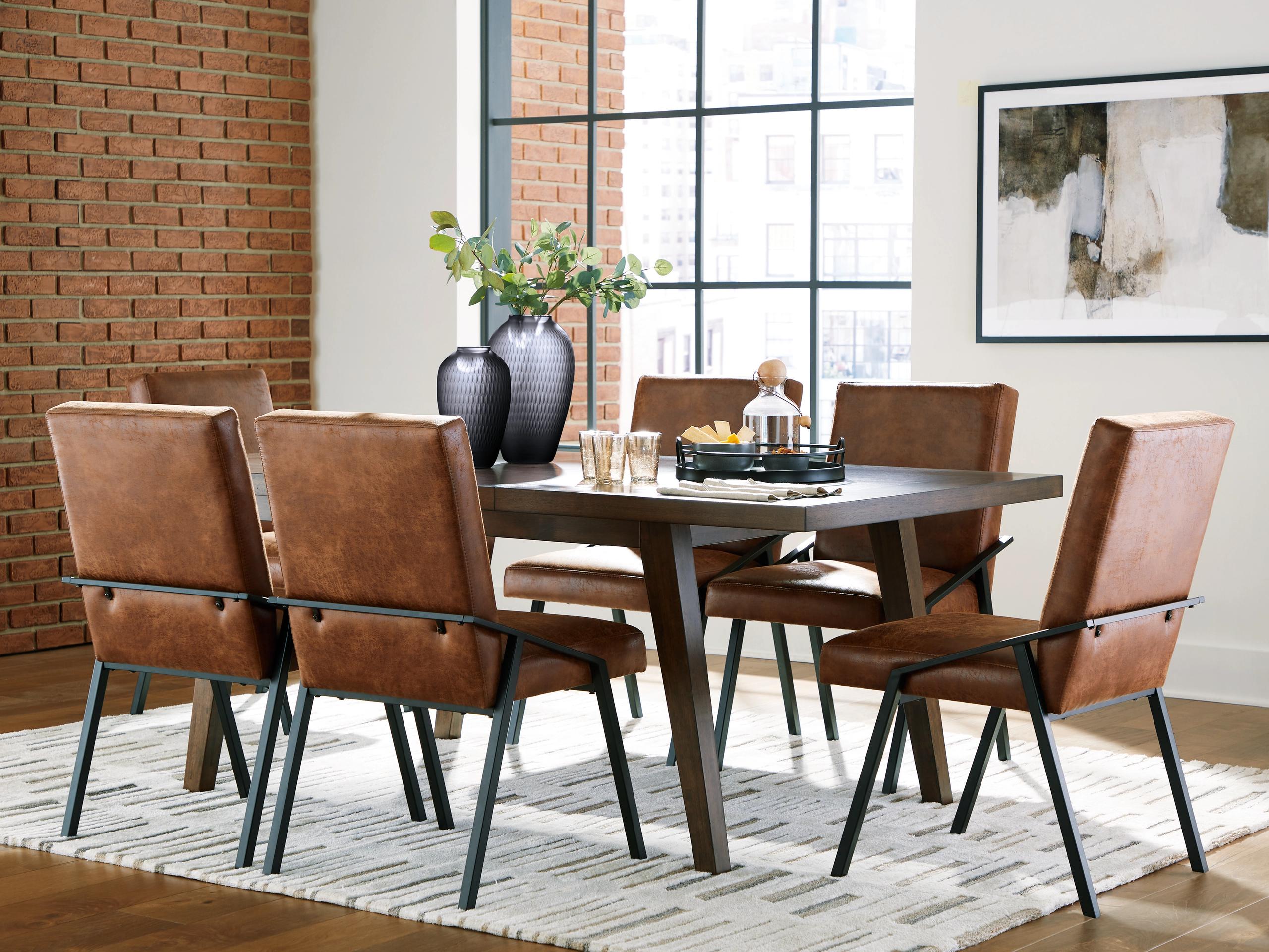 ASHLEY FURNITURE Zumbado Dining Table and 6 Chairs D433D2 | Knie
