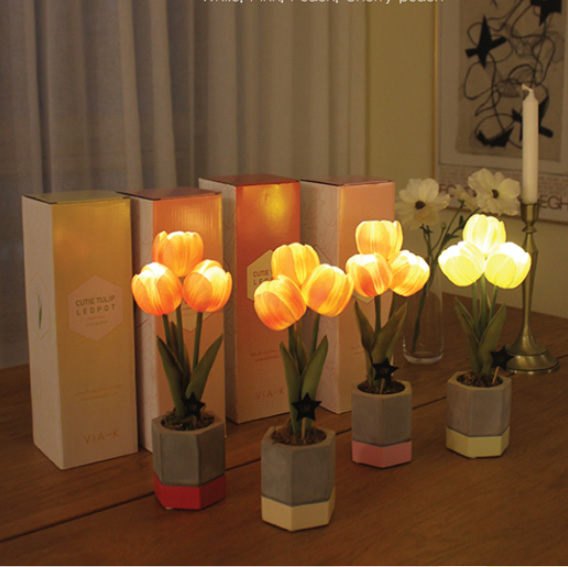 キューティーチューリップポットLED（フラワーブーケ） | VIA K STUDIO