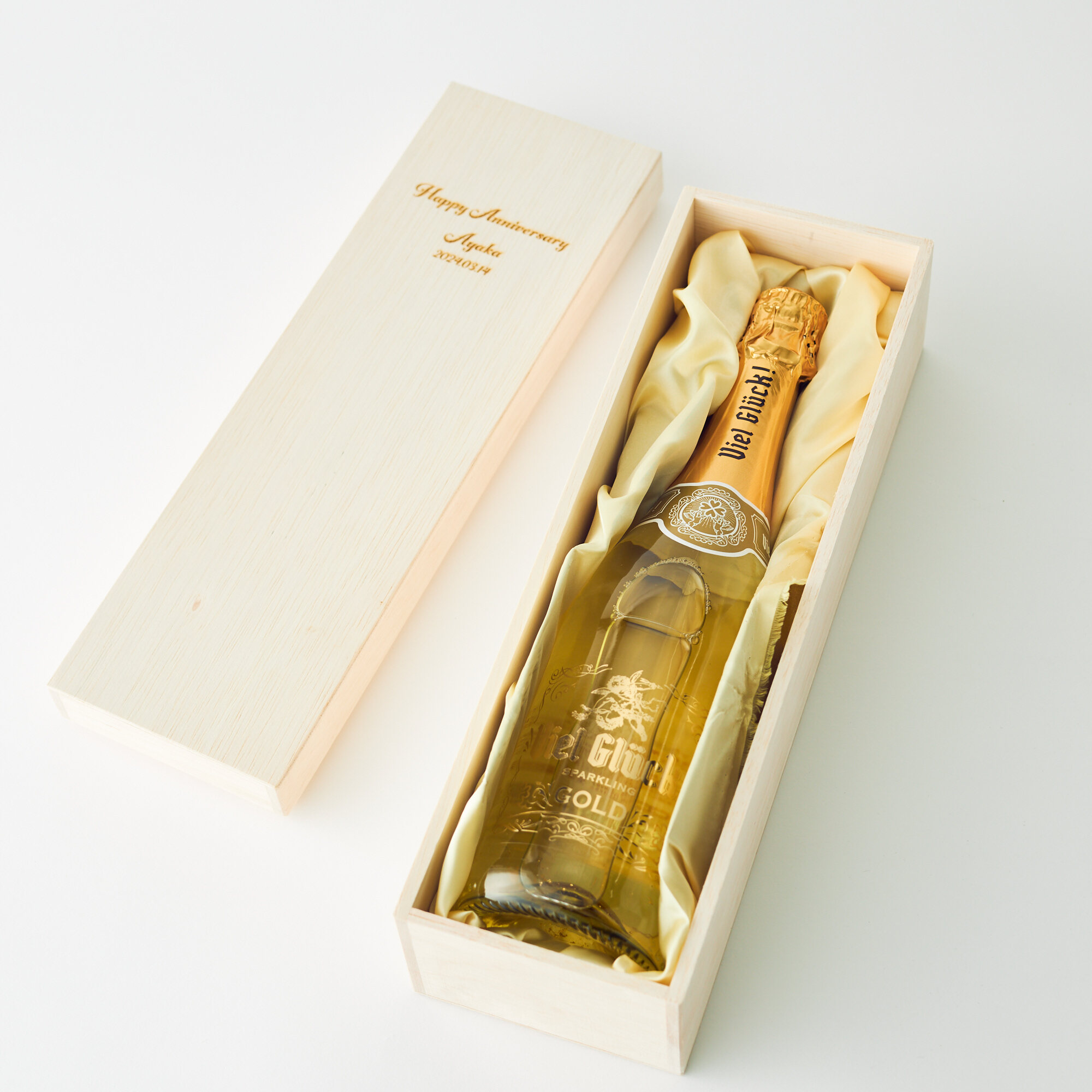 木箱・刻印】天使が贈る、幸運の金箔スパークリング | オーバーシーズ