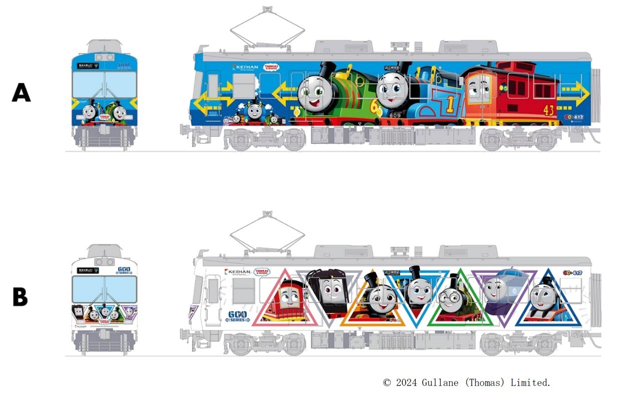 京阪 600形きかんしゃトーマス号 デザイン投票受付（2024年7月12日