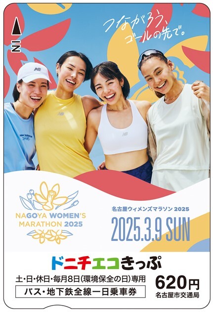 名古屋市 ウィメンズマラソン2025記念ドニチエコきっぷ 発売（2025年1