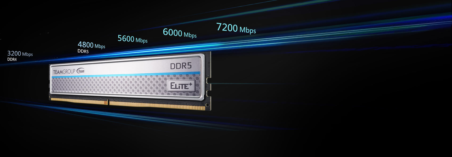 ELITE PLUS DDR5 DESKTOP MEMORY BLACK 64GB(2x32GB) 6000MHz CL48