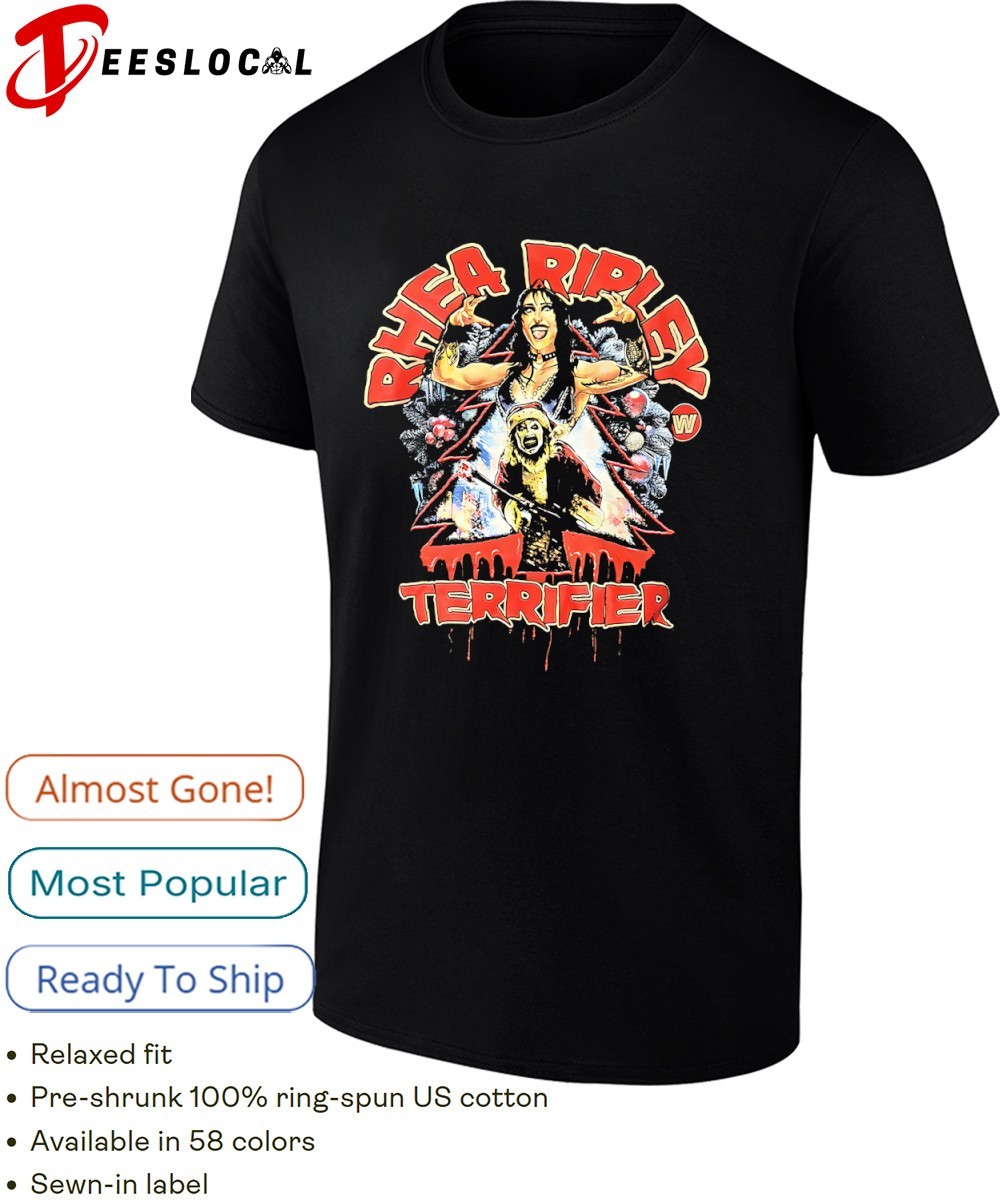 Rhea Ripley x Terrifier horror shirt, hoodie, sweater, long sleeve