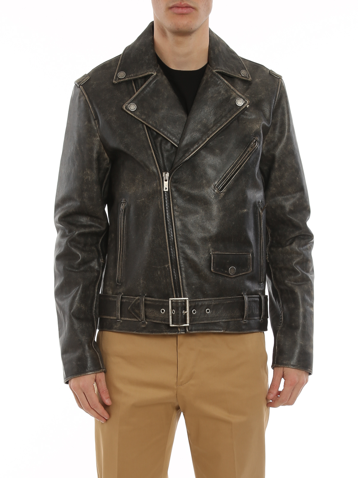 Golden Goose Golden leather jacket - Black|GMP00297P00064790100