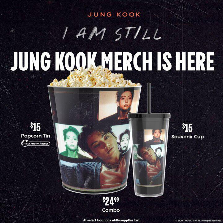 JUNG KOOK GOLDENアルバム&I AM STILLポップコーンバッグ