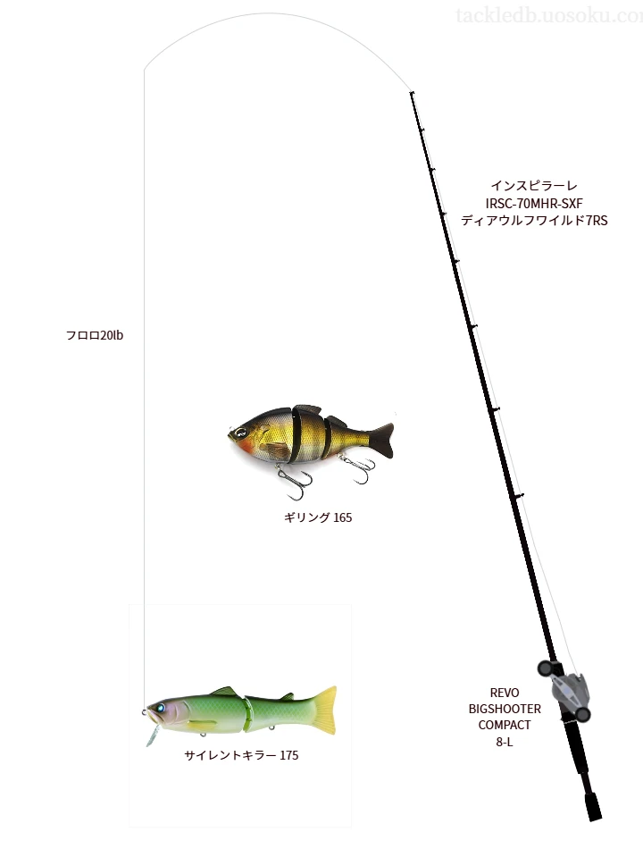 ブラックバス×ビッグベイトのタックル情報 | 魚速タックルDB