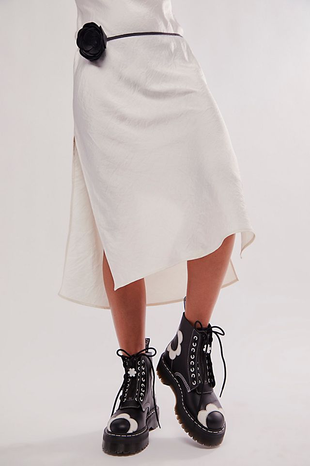 Dr. Martens Sinclair Floral Zip Front Boots | Free People