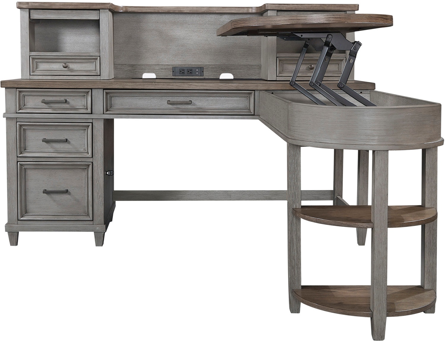 aspenhome Home Office 48 Inch Return Desk I248-308-SLT-1 - Carol