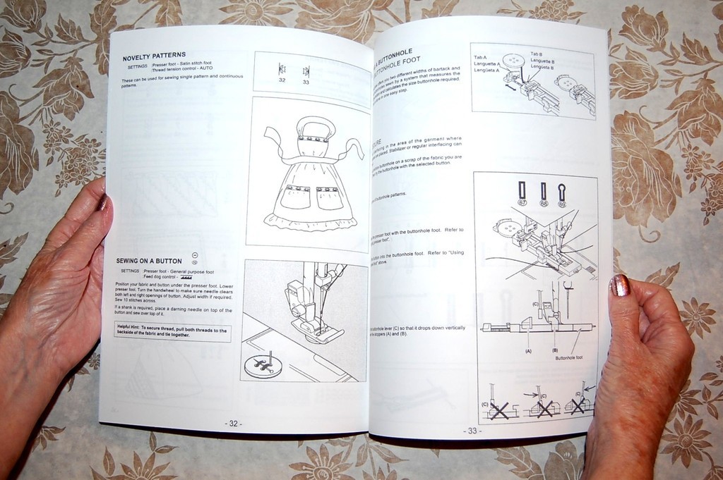 Rare EnglishEdition Instruction Manual Singer Sewing Machine 7424