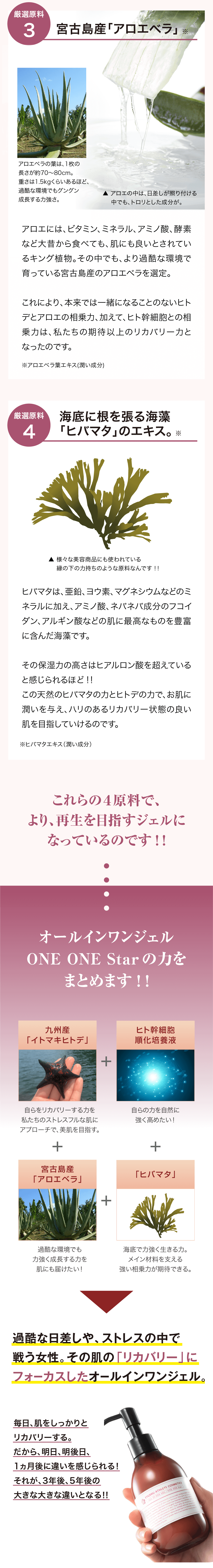オールインワンジェル ONE ONE Star｜九州アスリート食品