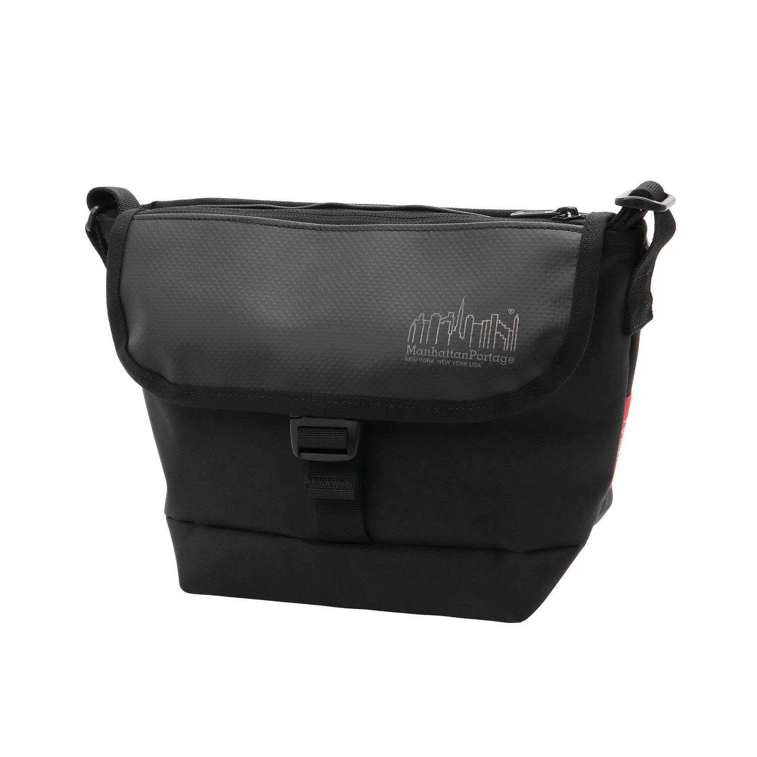 Pacific Nylon Messenger Bag Flap Zipper Pocket W/ Divider