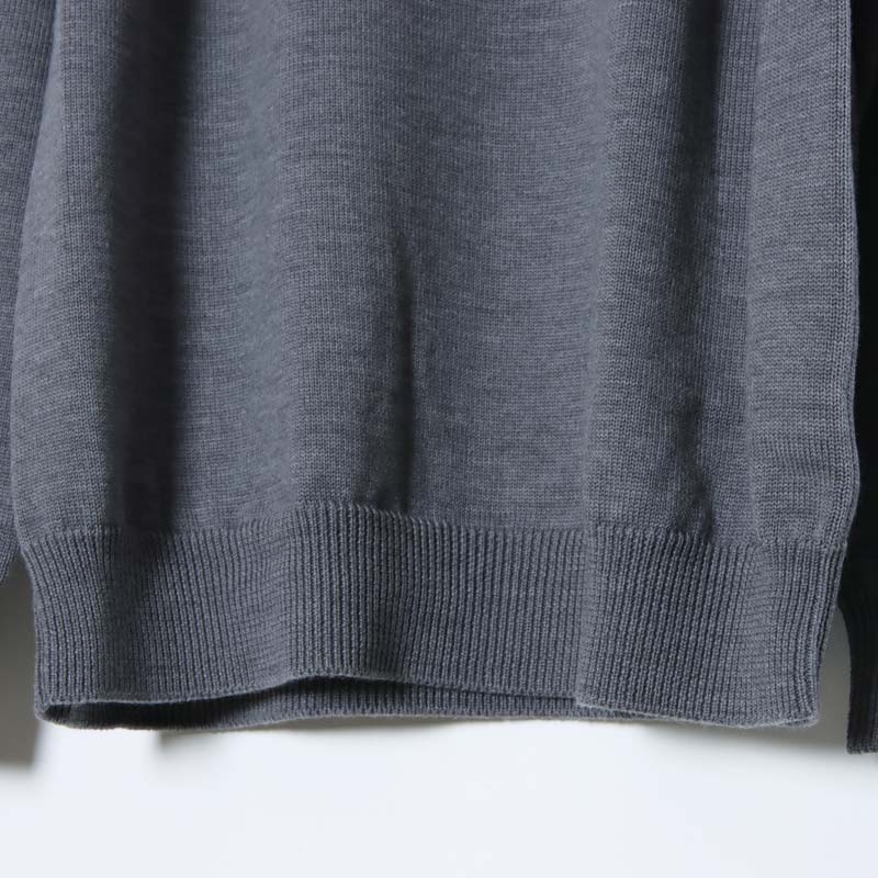 BATONER (バトナー) men SIGNATURE AGING WOOL TURTLE NECK FLAT