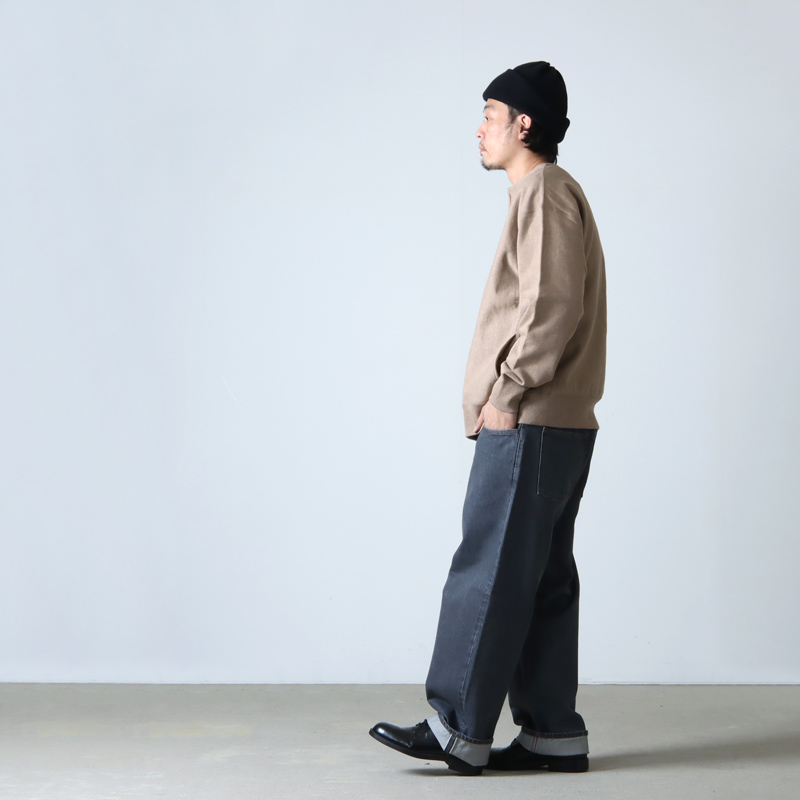 CIOTA (シオタ) グレー スビンコットン 13,5oz バギーデニム