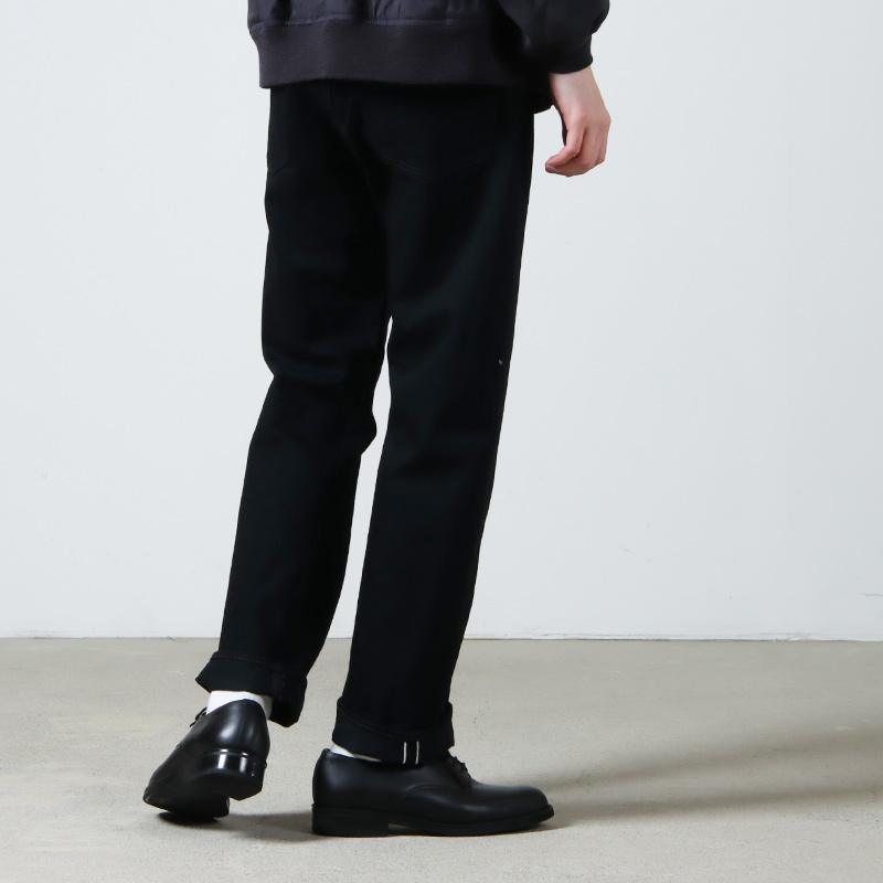 CIOTA (シオタ) Straight 5 Pocket Pants Black（One Wash