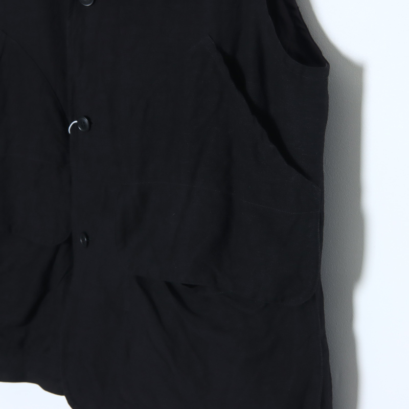 COMOLI (コモリ) ヴィスコースリネン ハンティングベスト