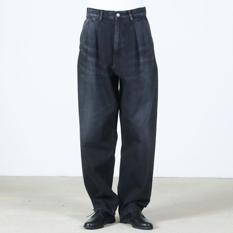 Graphpaper (グラフペーパー) Selvage Denim Two Tuck Tapered Pants