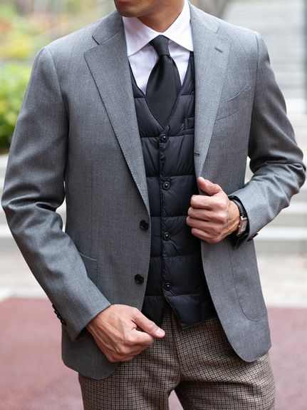 CANONICO｜21micron】ウールジャケット｜グレー（ジャケット