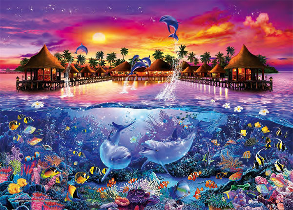 ジグソーパズル 光るパズル ラッセン モルディブ ～ワールドトラベル