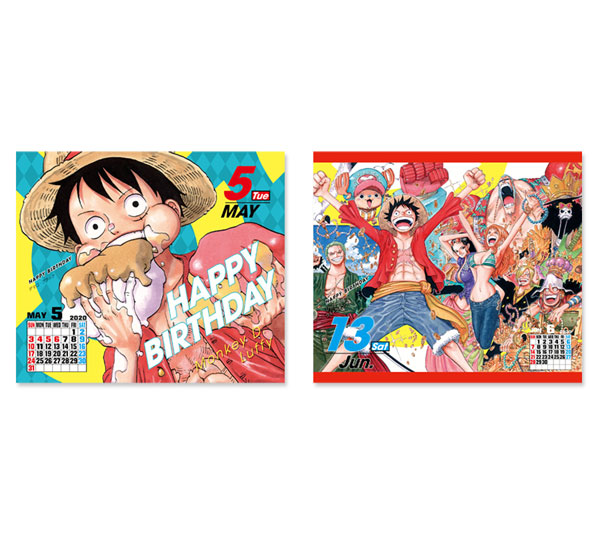 ONE PIECE コミックカレンダー2020 特製缶入り 日めくりカレンダー