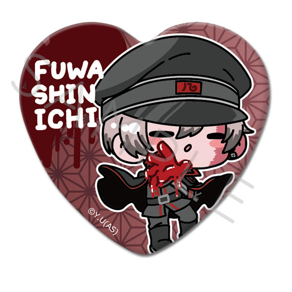 桃源暗鬼』ハート型缶バッジ MG (不破真一)[シンクイノベーション