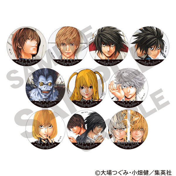 DEATH NOTE トレーディングメタル缶バッジ 10個入りBOX（再販