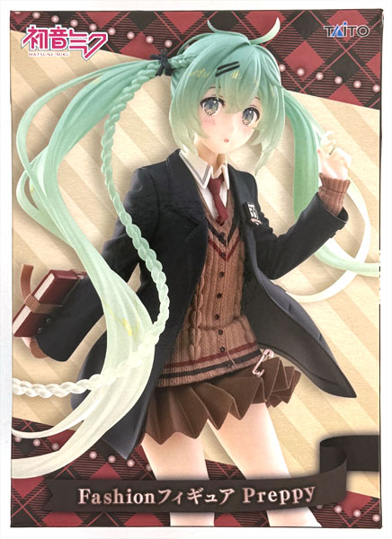 中古】(本体A/箱B)初音ミク Fashion フィギュア Preppy (プライズ