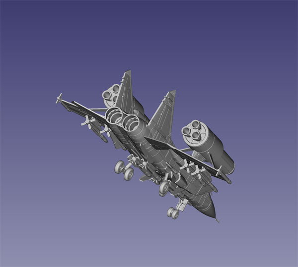 特典】夜光雲のサリッサ 1/144 MiG-31セマルグル プラモデル