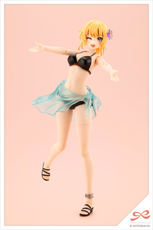 創彩少女庭園 佐伯リツカ[水着]ヘアアレンジVer. 1/10 プラモデル