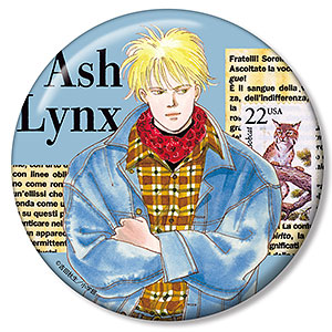 BANANA FISH アッシュ・リンクス 原作イラスト100mm缶バッジ ver.B