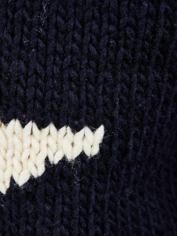 THRIFTY LOOK/スリフティールック】STAR HAND KNIT ROLLCREW /スター柄