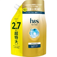 h＆s for men ゴールド 2in1 リンスのいらない薬用シャンプー 詰替 超