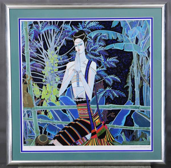 オルガ・グレチナMelancholyR211/250 シルク版画 61×91cm オルガ