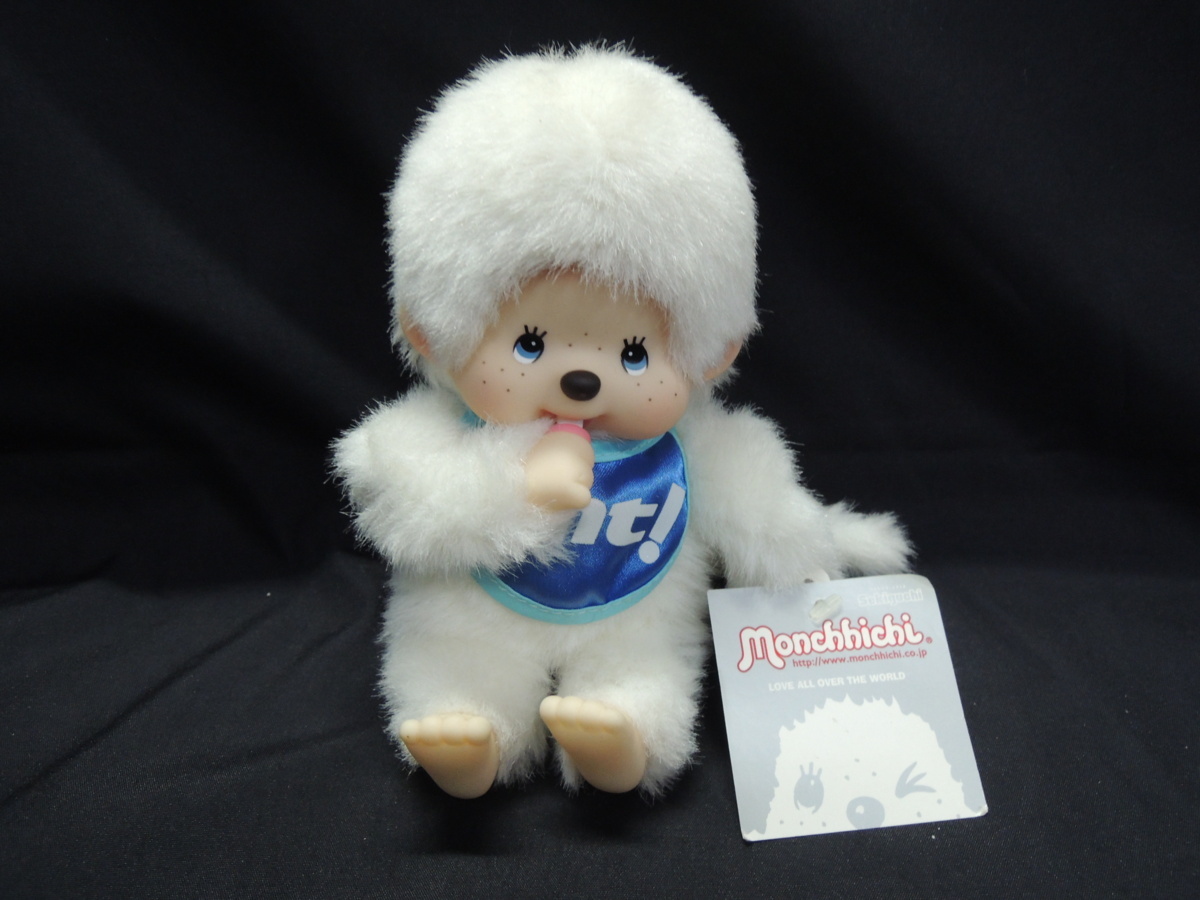 白モンチッチ モンチッチCOLORS キーチェーン ホワイト|【ぬいぐるみの