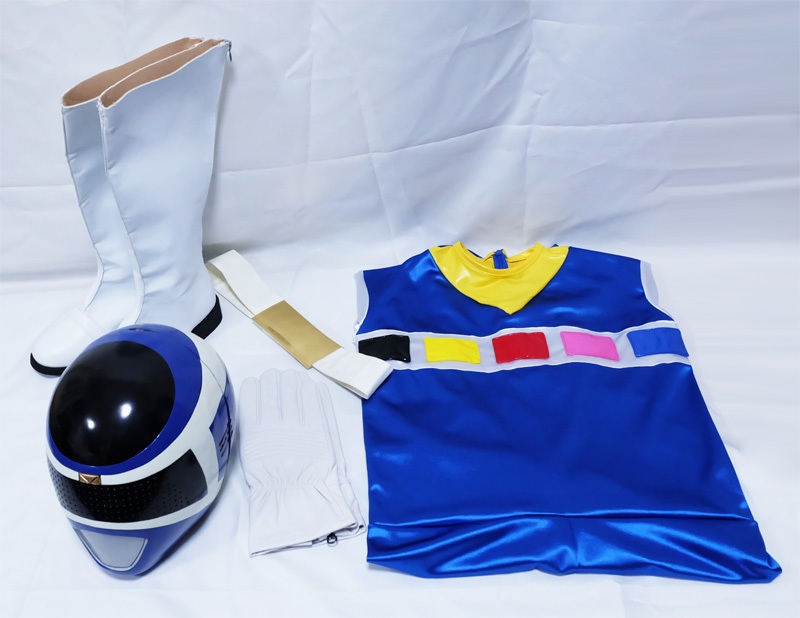 電磁戦隊メガレンジャー メガブルー アトラク マスク 1/1 レプリカ