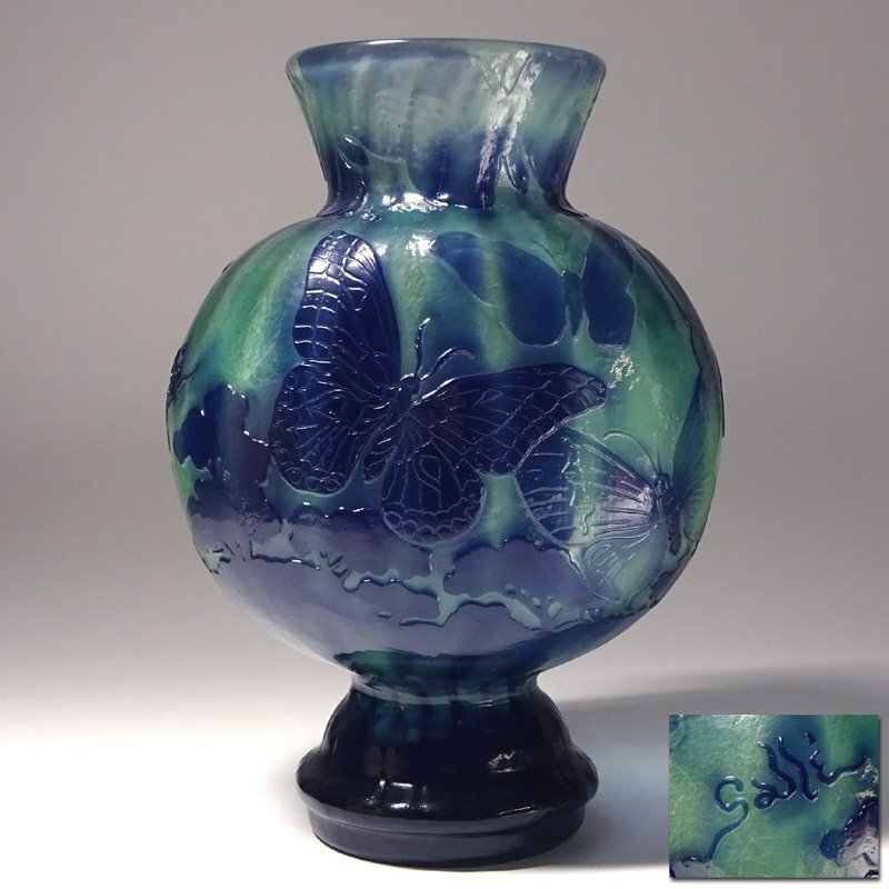 目立った傷や汚れなし】慶應◇名品！【Emile Galle エミール・ガレ】作