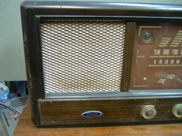 昭和レトロ＊希少；シャープ真空管ラジオ（スーパーヘテロダイン受信機