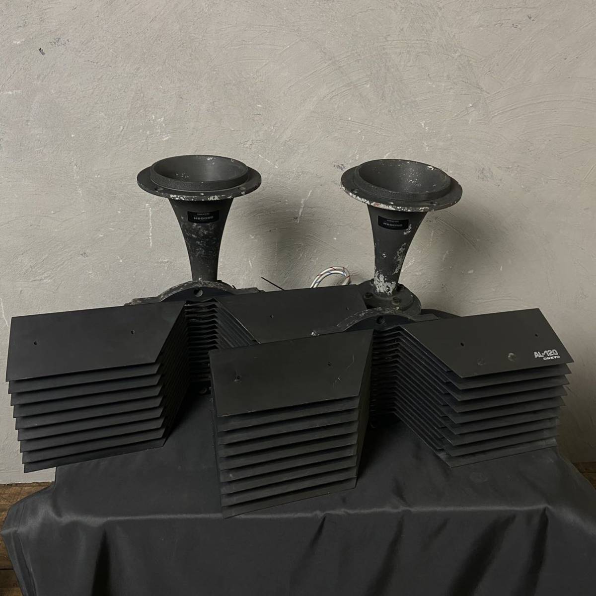 Jb5-ke］ONKYO D3520A/ドライバー H2005C/ホーン AL-120/音響レンズ