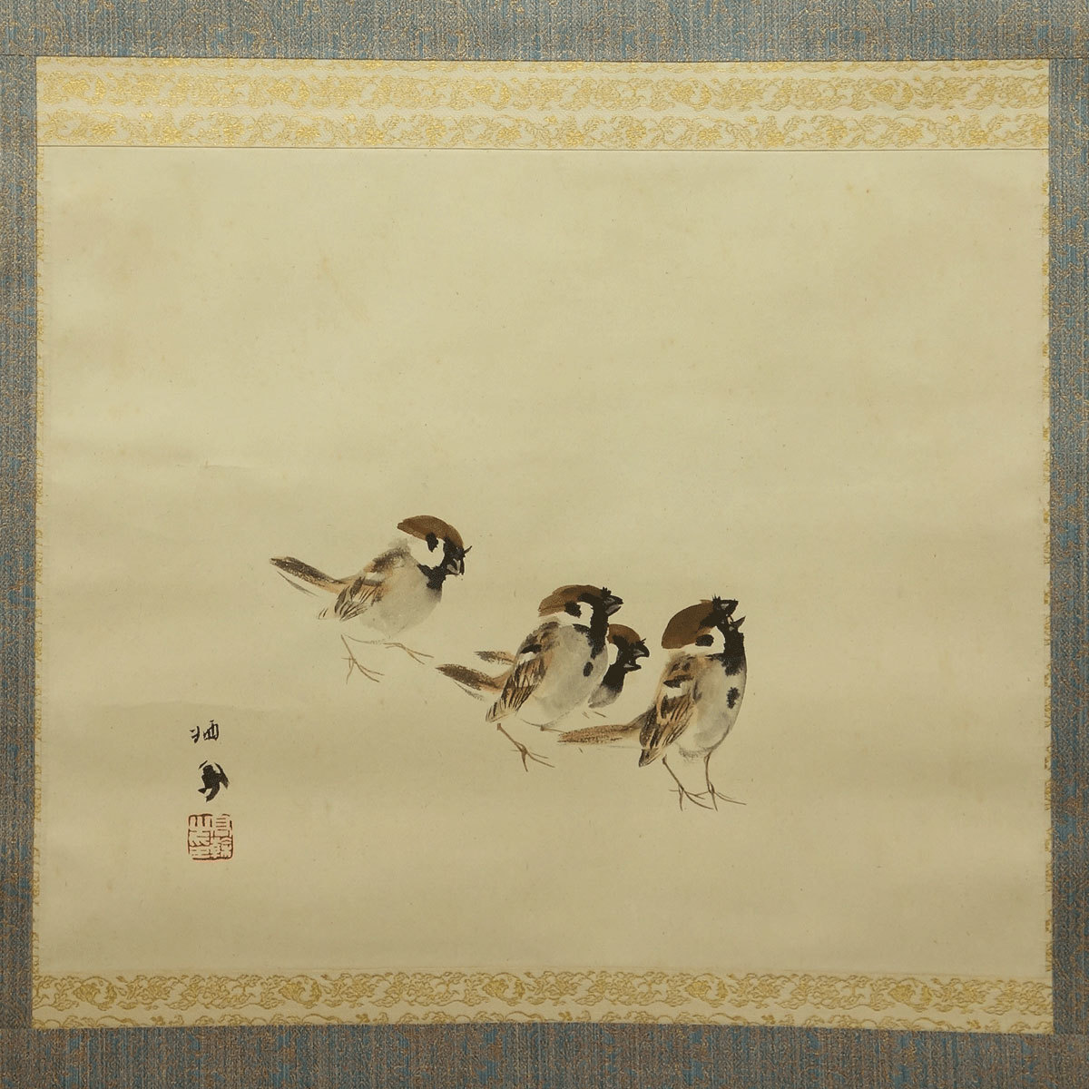 値下げ❗竹内栖鳳 野晒し 紙本 肉筆 捲り 値下げ❗竹内栖鳳 野晒し 紙