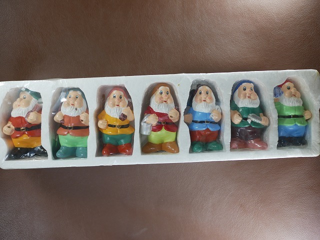 7人の小人 オーナメント希少】 白雪姫 7人の小人 加藤工芸 陶器 置物