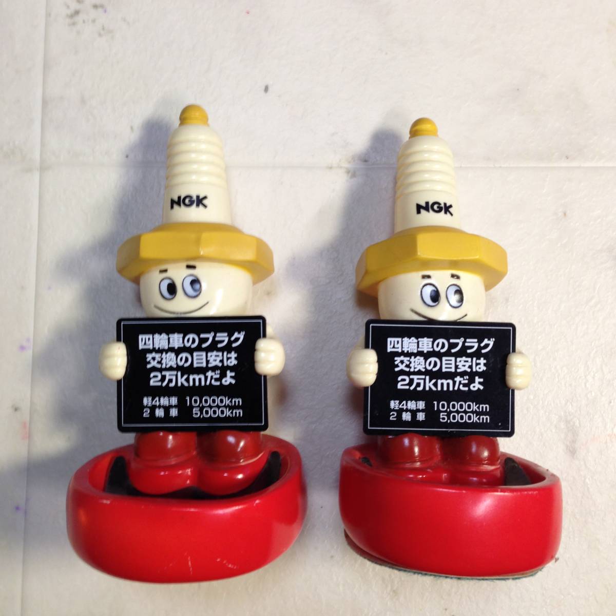 レア NGK プラグ 坊や ソフビ人形 キャラクター マスコット スパーキー